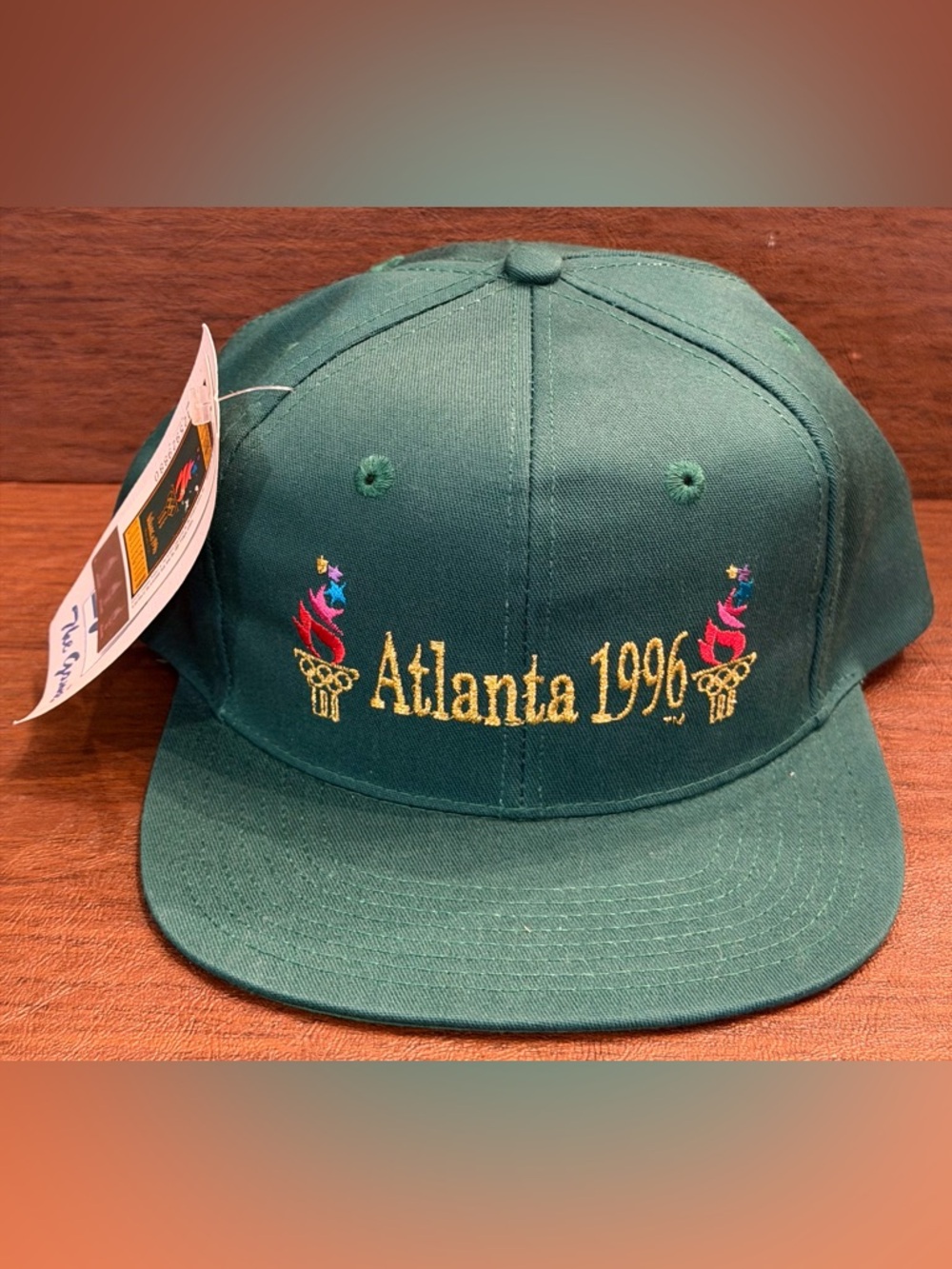 Vintage 1996 Atlanta XXVI Olympic Games SnapBack Hat w/ Tag The Game - NEW